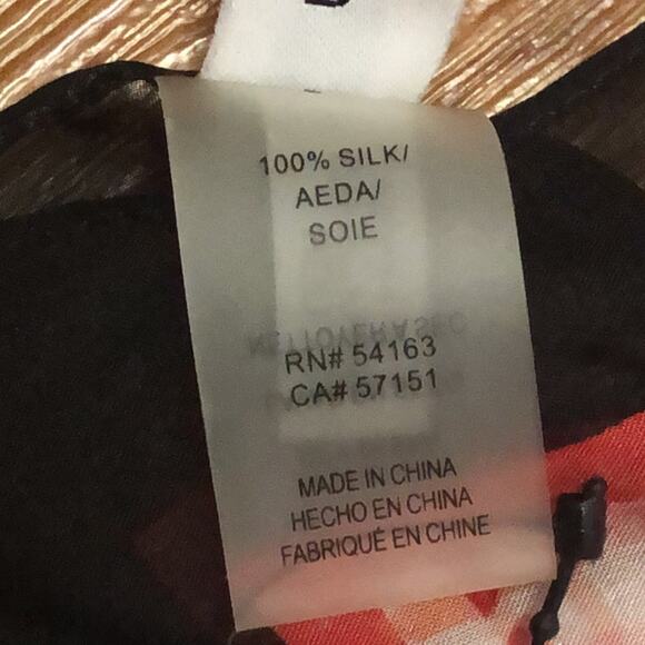 Calvin Klein Silk Chiffon Scarf in Rose Quartz - Picture 6 of 8